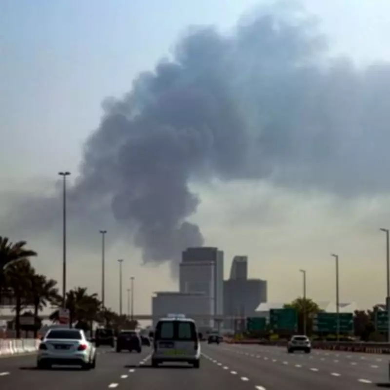 Debris from Intercepted Drones Damages Buildings in Dubai