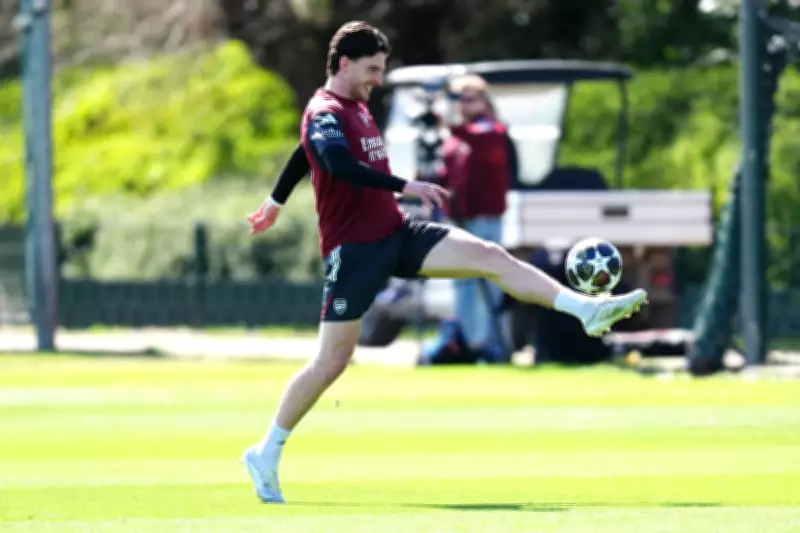 Declan Rice Returns to Arsenal Training Ahead of Champions League Clash