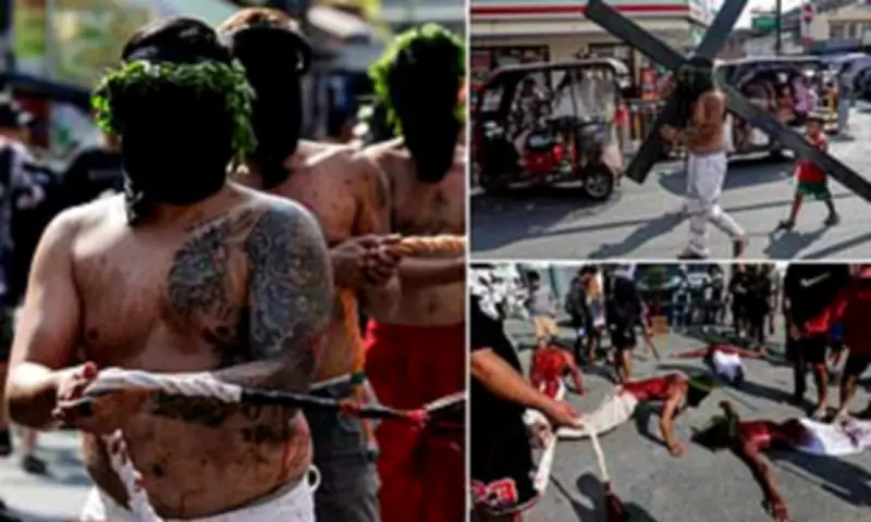 Devotees in Philippines Perform Extreme Penance on Maundy Thursday