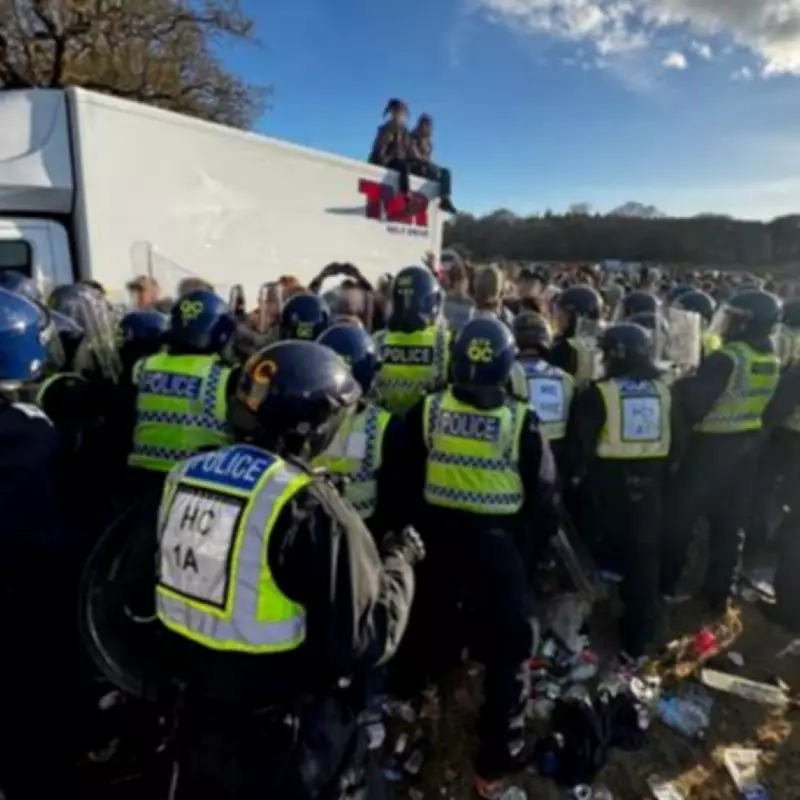 Dorset Rave Descends into Chaos as Riot Police Face Missile Attacks
