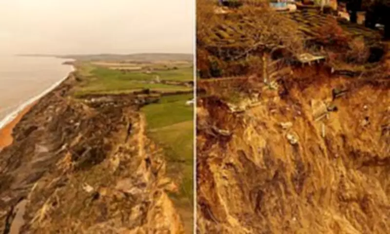 Drone Images Reveal Severe Coastal Erosion Threatening Britain's Oldest Theme Park