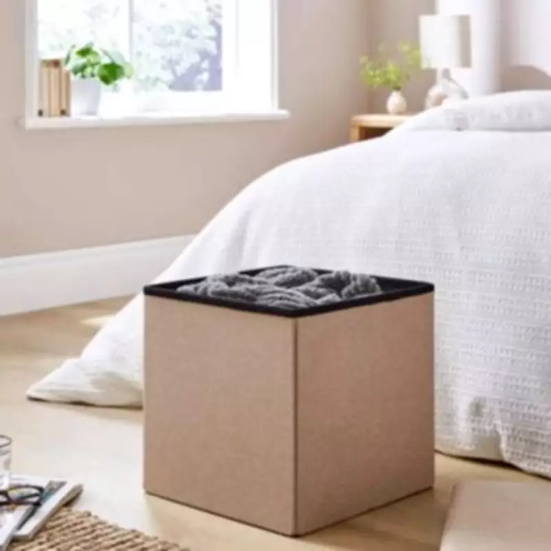 Dunelm's £12 Storage Ottoman Praised for Clutter-Free Homes