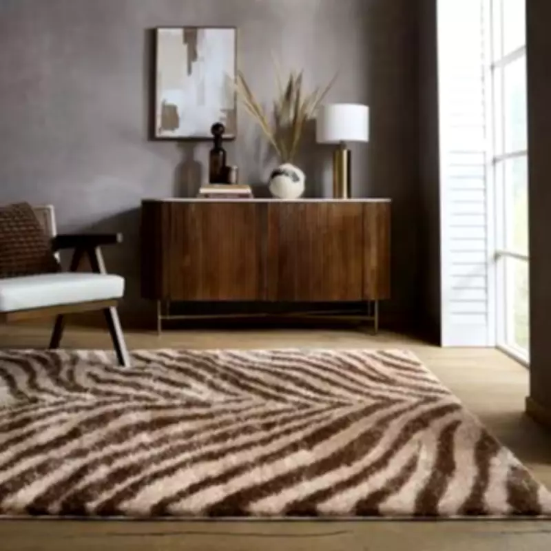 Dunelm's 'Fabulous' Zebra Print Rug Under £50 Warms Rooms with Modern Style