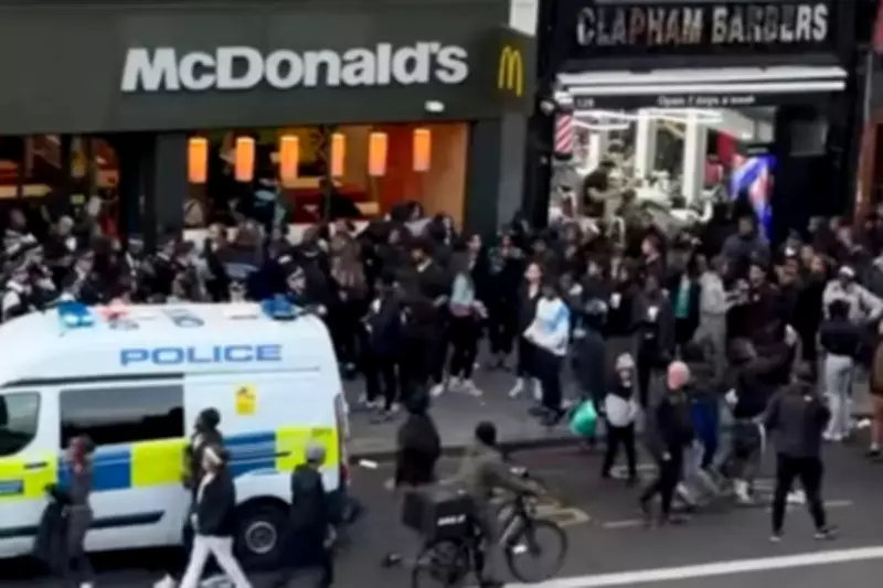 Easter Holiday Chaos: Teenagers Storm Clapham High Street, Prompting Police Response