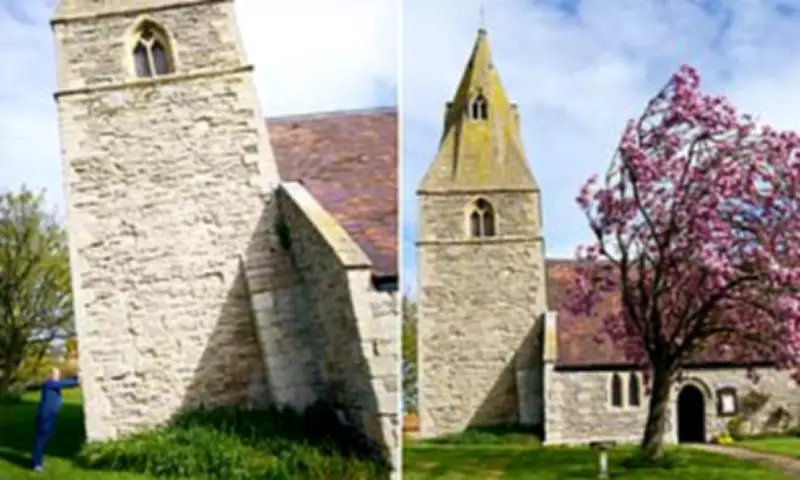 England's Leaning Church Needs £100,000 to Prevent Crumbling
