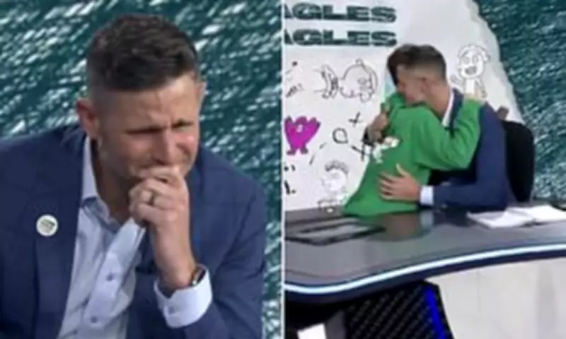 ESPN's NFL Live Host Dan Orlovsky Tears Up as Autistic Son Madden Appears on Show