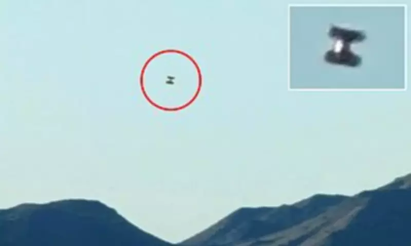 Family Captures H-Shaped UFO During Solar Eclipse Over Joshua Tree