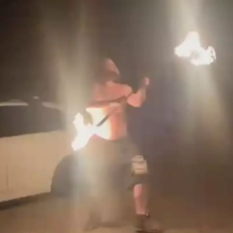 Firebreather's Face Melts After Stunt Goes Wrong in Somerset