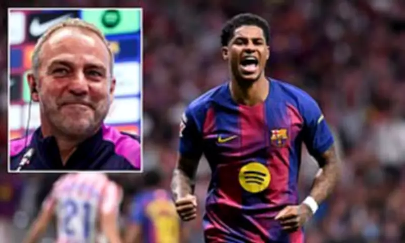 Flick Remains Coy on Rashford's Barcelona Future Despite Goal-Scoring Display