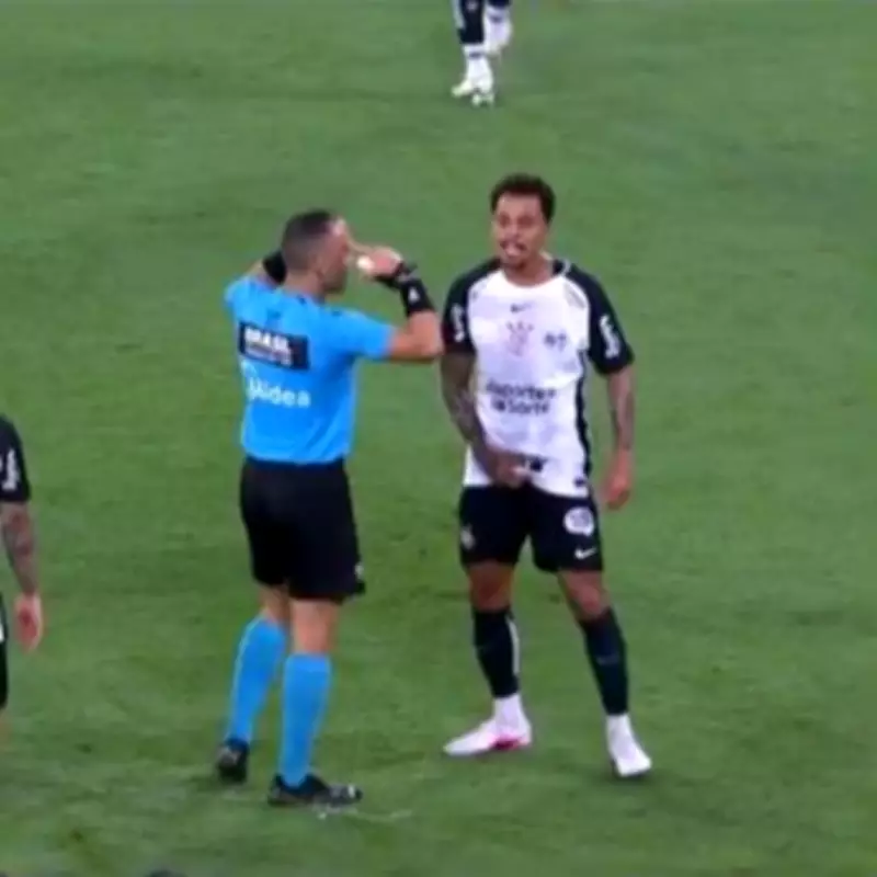 Former Liverpool Midfielder Allan Sent Off for Obscene Gesture After VAR Review