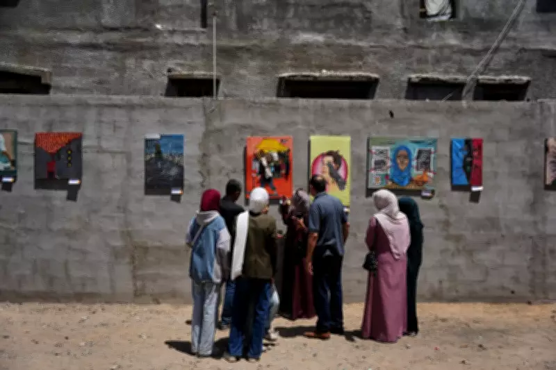 Gaza Artists Show War Impressions as Fragile Ceasefire Holds