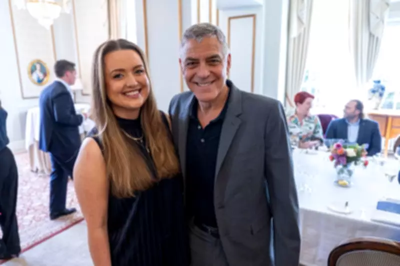 George Clooney Given Scotland Kit During Gleneagles Charity Lunch