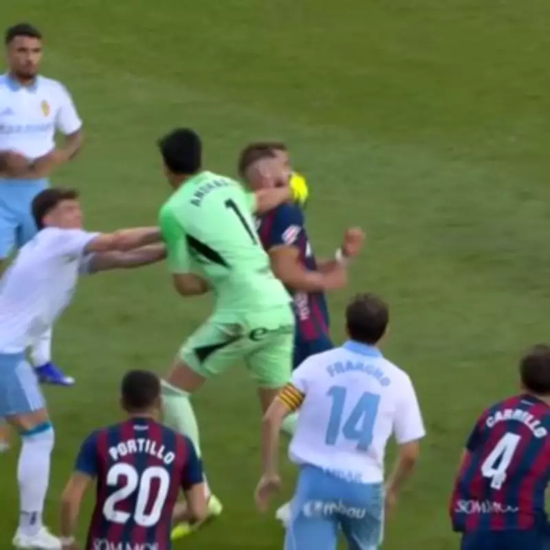 Goalkeeper hit with 13-match ban for punching opponent after red card