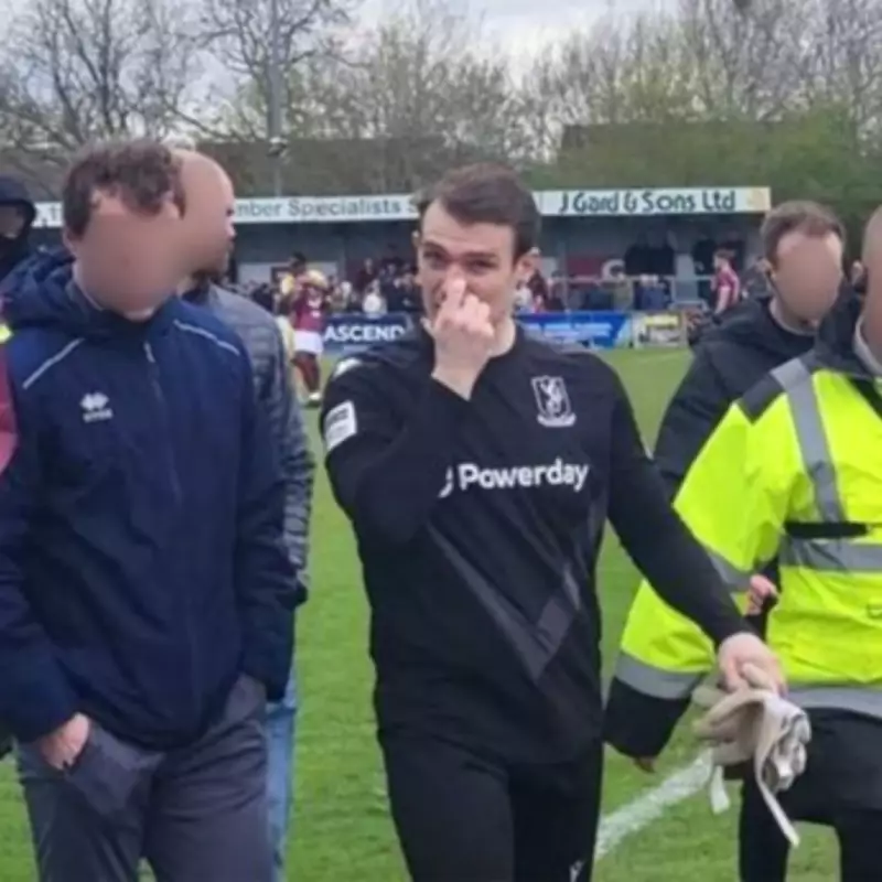Goalkeeper Removed After Alleged Punch on Fan During Non-League Match