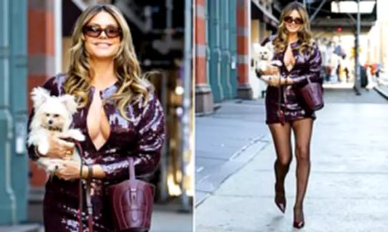 Heidi Klum Stuns in NYC with Dog, Addresses Menopause and Age Gap