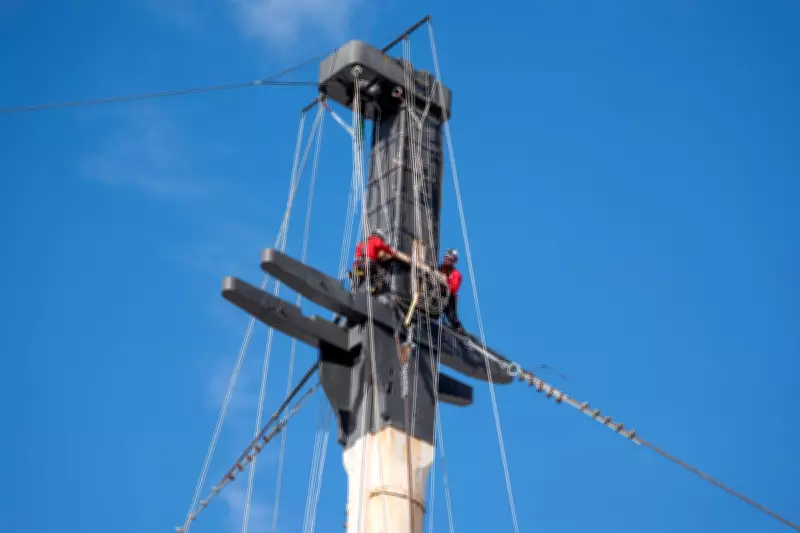 HMS Victory masts removed in £42m conservation project