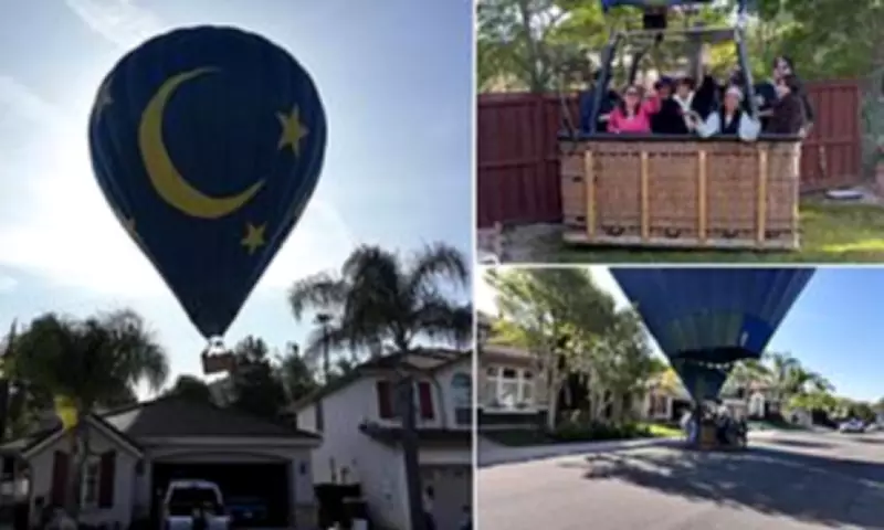 Hot Air Balloon Makes Emergency Landing in California Couple's Backyard