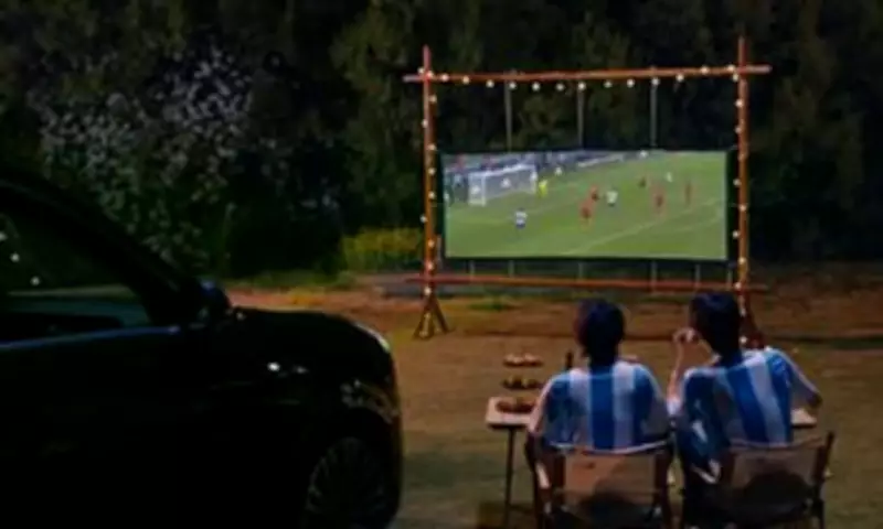 Huawei Headlights Turn Cars into Drive-In Cinemas with Movie Projection