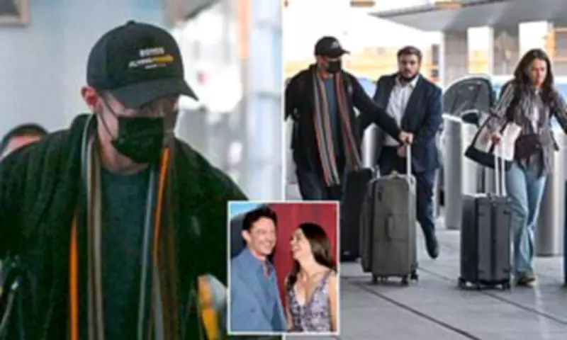 Hugh Jackman and Sutton Foster Spotted at JFK Airport Amid Romantic Getaway