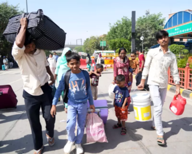 India's Urban Exodus: Migrant Workers Flee Cities Amid Fuel and Food Crisis