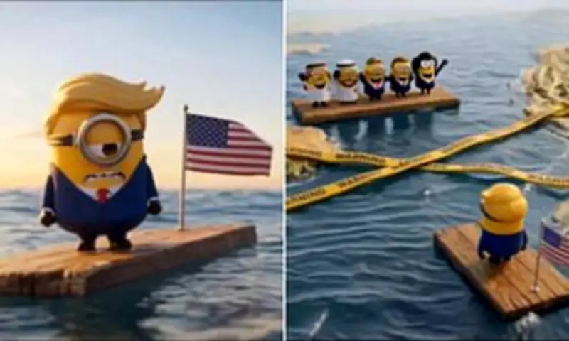 Iranian Propaganda Video Depicts Trump as Minion Failing to Open Strait of Hormuz
