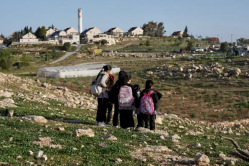 Israeli Settlers Block Palestinian School Route with Barbed Wire and Tear Gas