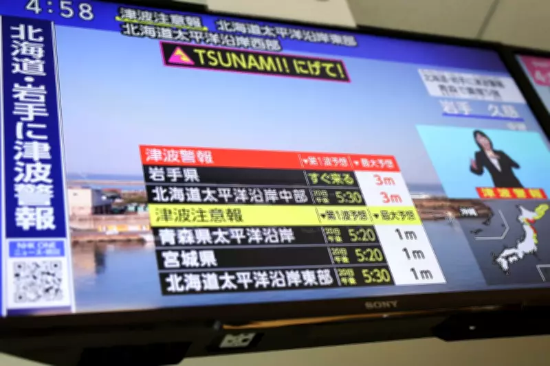 Japan Issues Tsunami Warnings After Major 7.5 Magnitude Earthquake Strikes