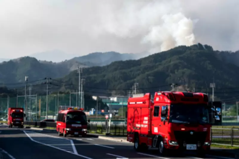 Japan Wildfires Force 3,000 Evacuations in Iwate Prefecture