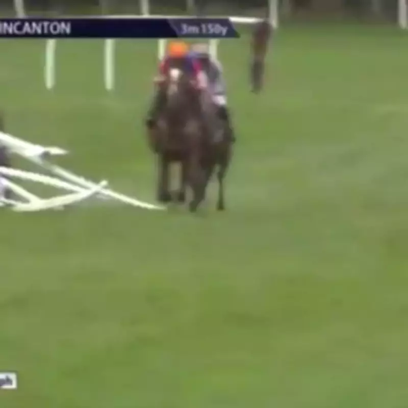 Jockey Harry Cobden Escapes Injury After Horse Crashes Into Railings at Wincanton