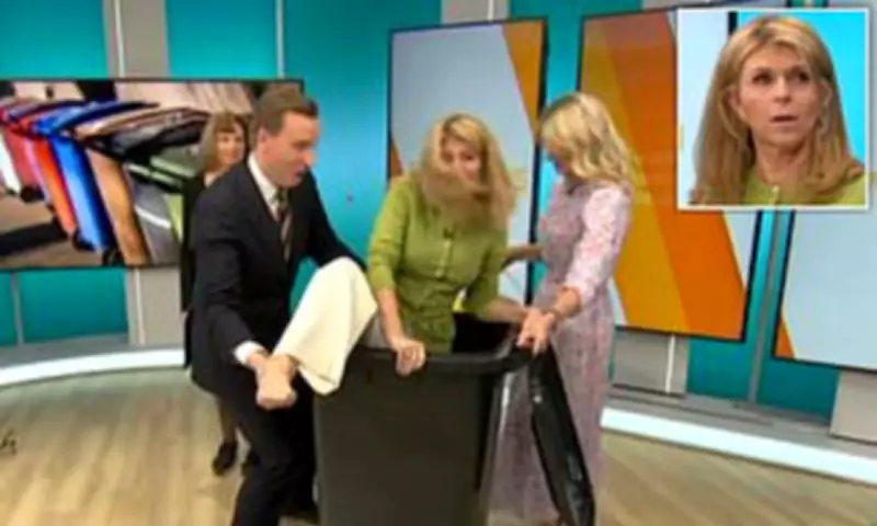 Kate Garraway Climbs into Bin on GMB to Recreate Viral Injury Video