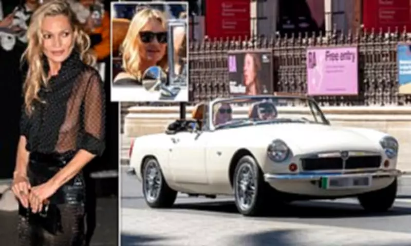 Kate Moss Spotted Driving £120k Electric MG Convertible in London