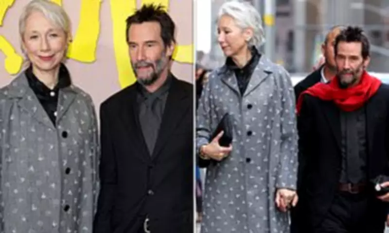 Keanu Reeves and Alexandra Grant Attend Outcome Premiere in New York