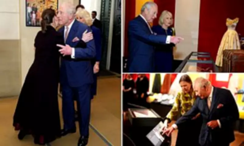 King Charles and Queen Camilla Attend Fashion Exhibition for Elizabeth II's Centenary