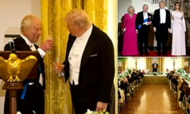 King Charles Gifts Trump Bell from HMS Trump at State Dinner