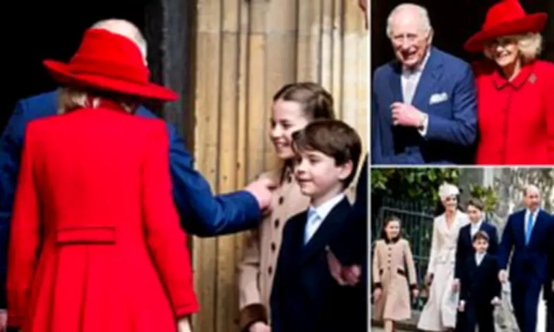 King Charles Leads Unified Royal Family at Easter Service Amid Notable Absences