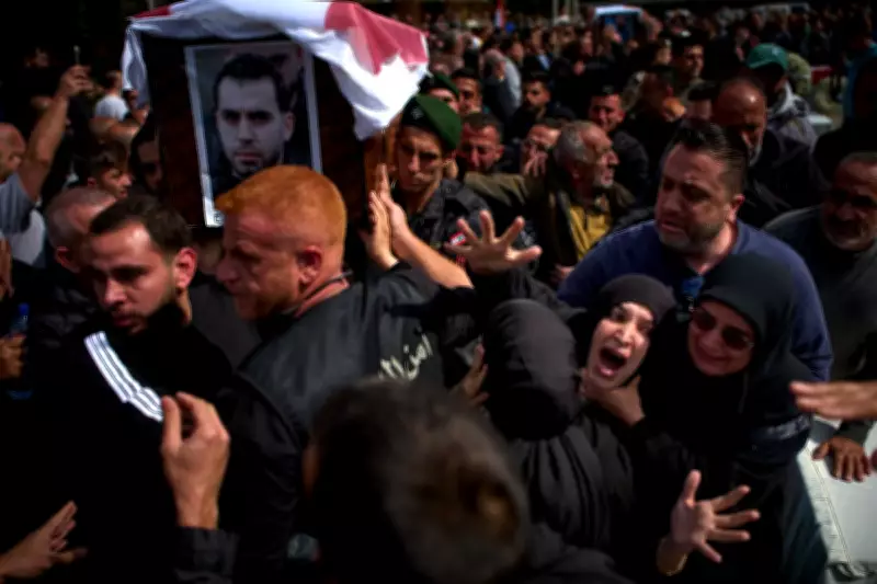 Lebanon Buries 13 Officers Killed in Israeli Strike Amid Rising Anger Before US Talks
