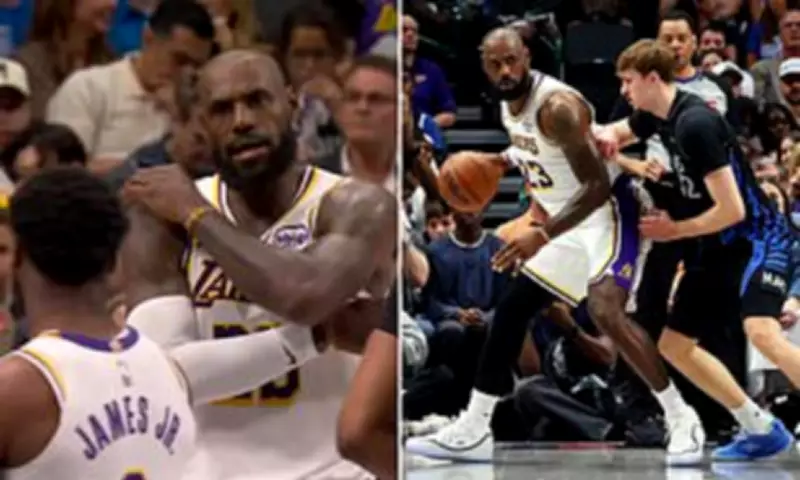 LeBron James Scolds Son Bronny Mid-Game During Lakers' Defeat to Mavericks