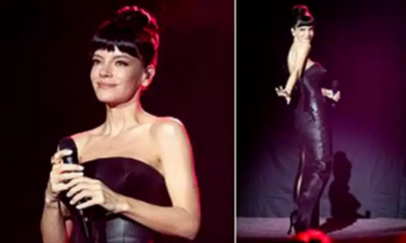 Lily Allen Stuns in Leather Bustier as Sold-Out US Tour Kicks Off in Chicago