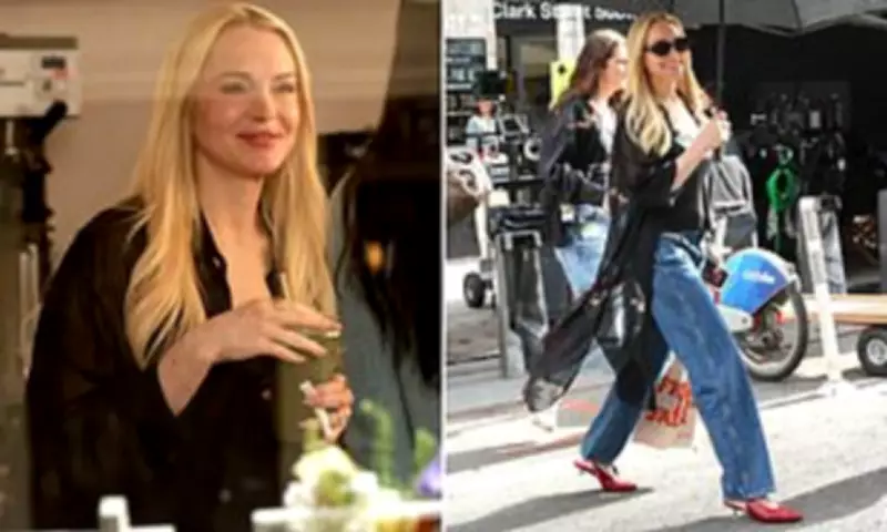 Lindsay Lohan Shines on Set of New TV Series Count My Lies in New York