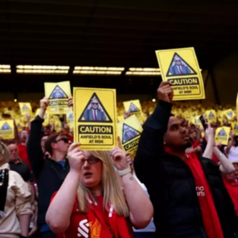 Liverpool Fans' Yellow Card Protest: Six-Word Chant Targets Owners