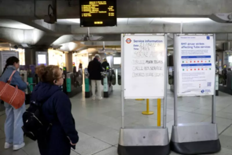 London Underground Strike Halts Tube Services, Causing Major Commuter Chaos