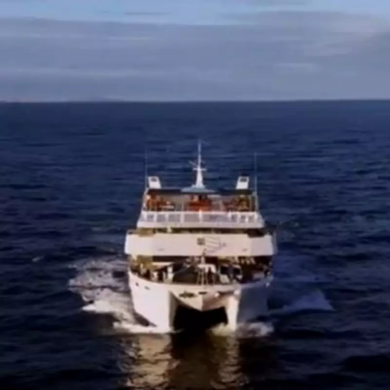 Luxury Fiji Cruise Ship Grounded on Reef Near Cast Away Island, All Passengers Rescued