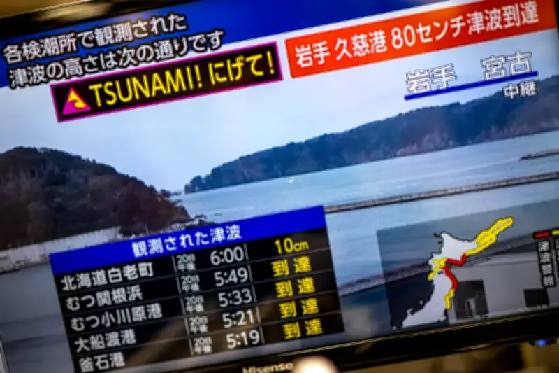 Major 7.5 Magnitude Earthquake Strikes Japan, Triggering Tsunami Warnings