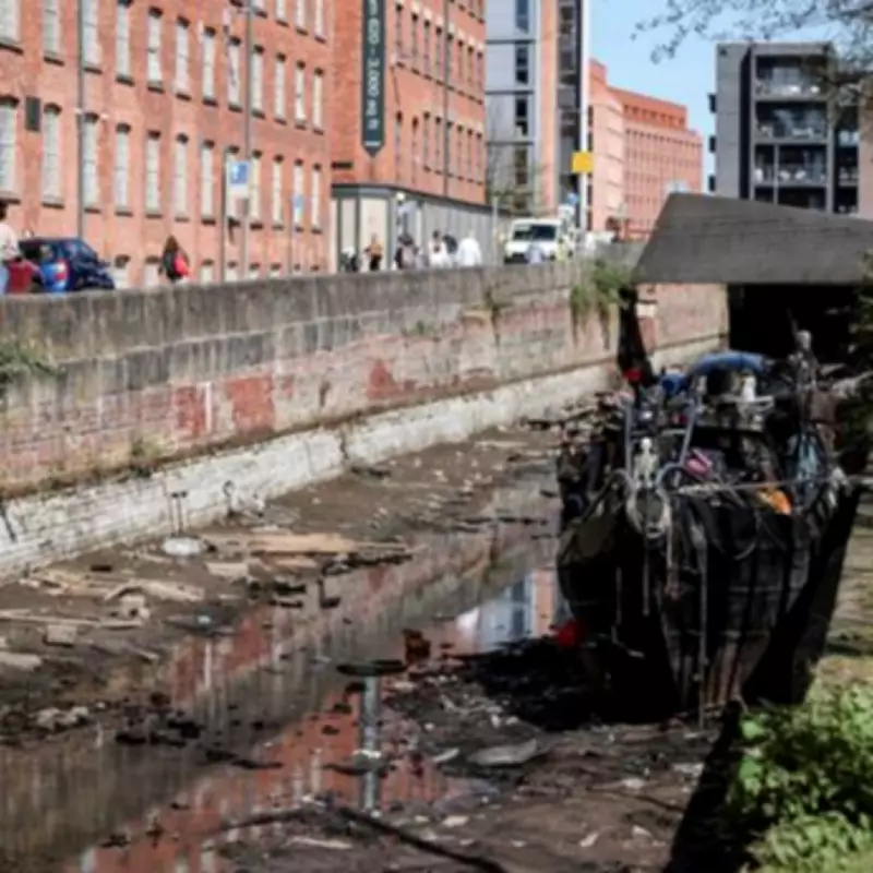 Manchester's 'Pirate Boat' Stranded Again as Canal Drains for Second Time