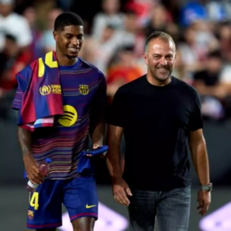 Marcus Rashford Faces Barcelona Challenge as Flick Names Alternatives