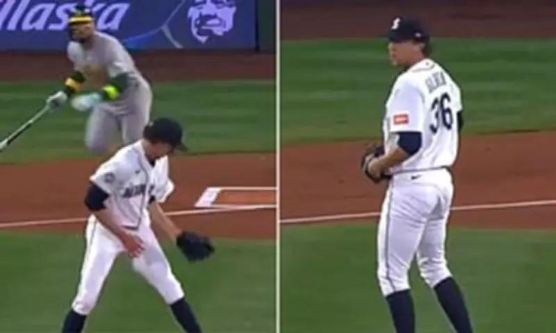 Mariners Pitcher's Jersey Catch Sparks MLB Rule Controversy in Win Over Athletics