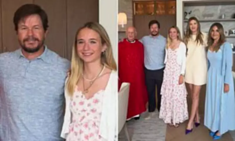 Mark Wahlberg Celebrates Daughter's Confirmation in Rare Family Portrait