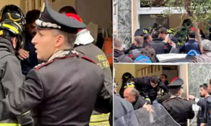 Masked Robbers Take 25 Hostages in Naples Bank Heist, Escape via Sewer Tunnel