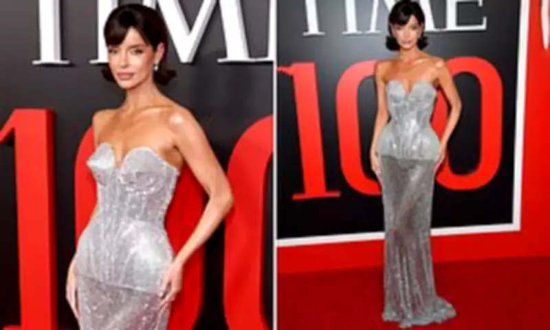 Maura Higgins Stuns in Silver Gown at Time 100 Gala, Joins Dancing With the Stars