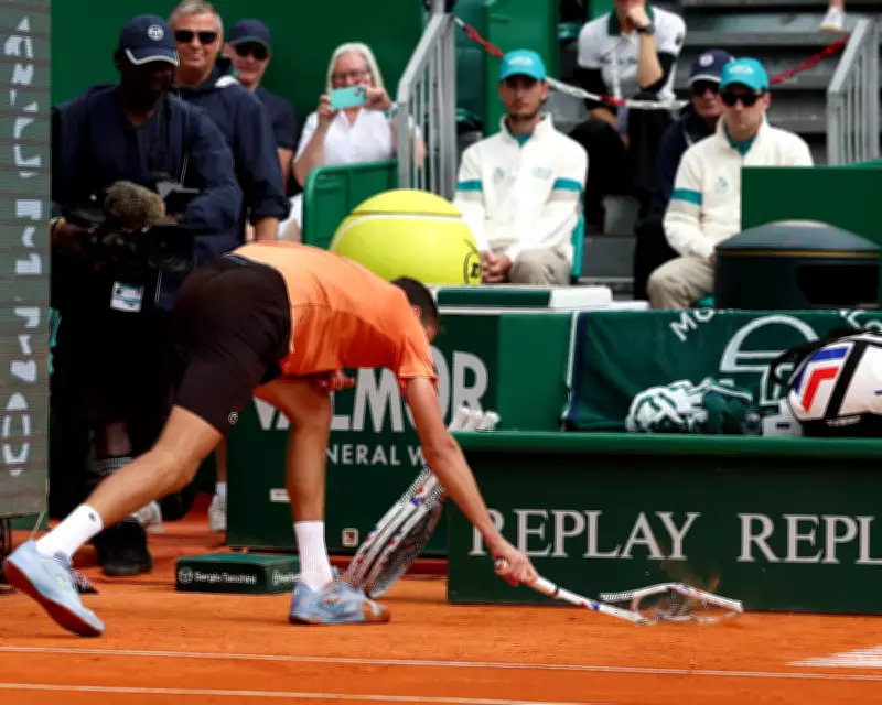 Medvedev's Racket Rage in Monte Carlo as Berrettini Secures Stunning 6-0, 6-0 Victory